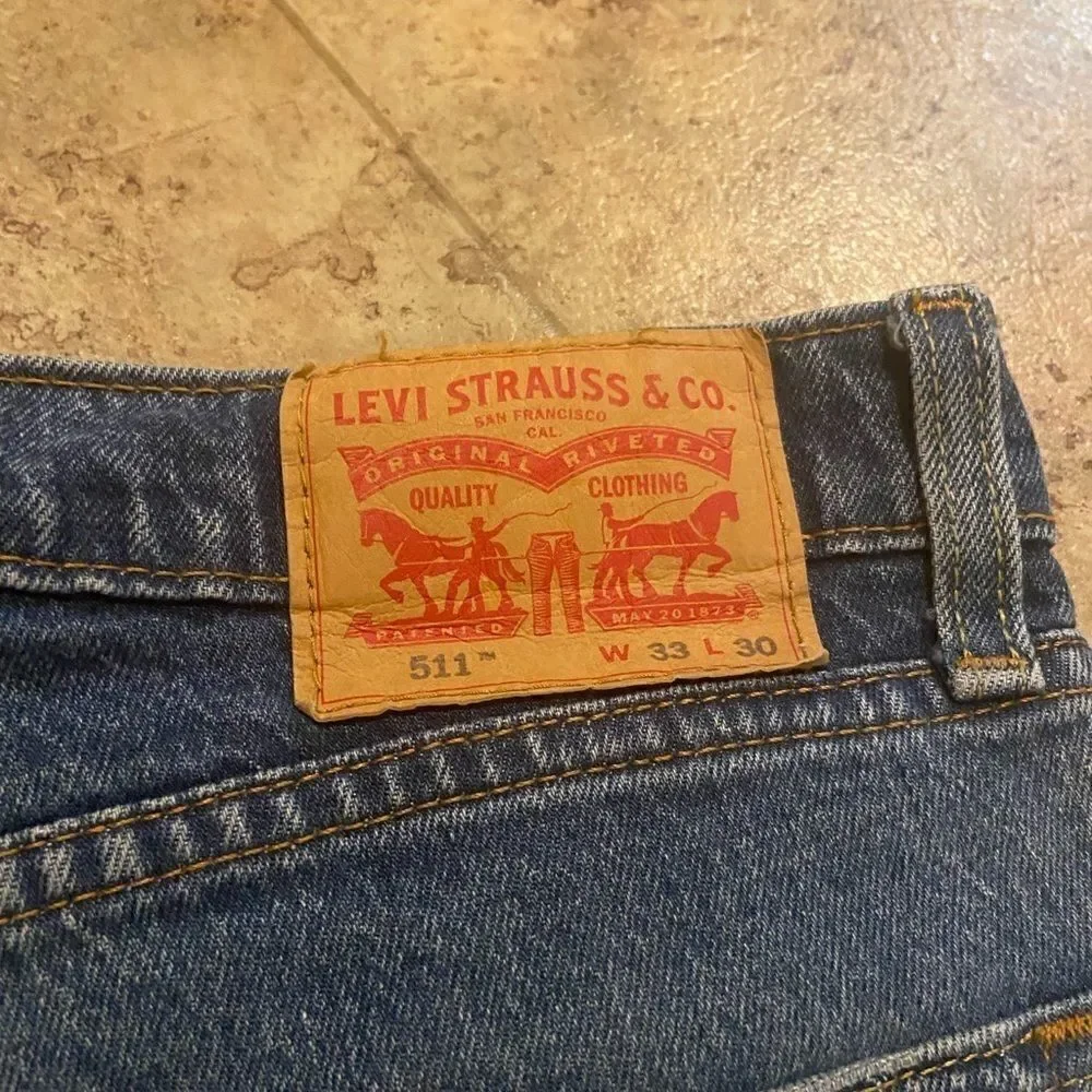EUC Levi’s 511 Men’s Patchwork Jeans